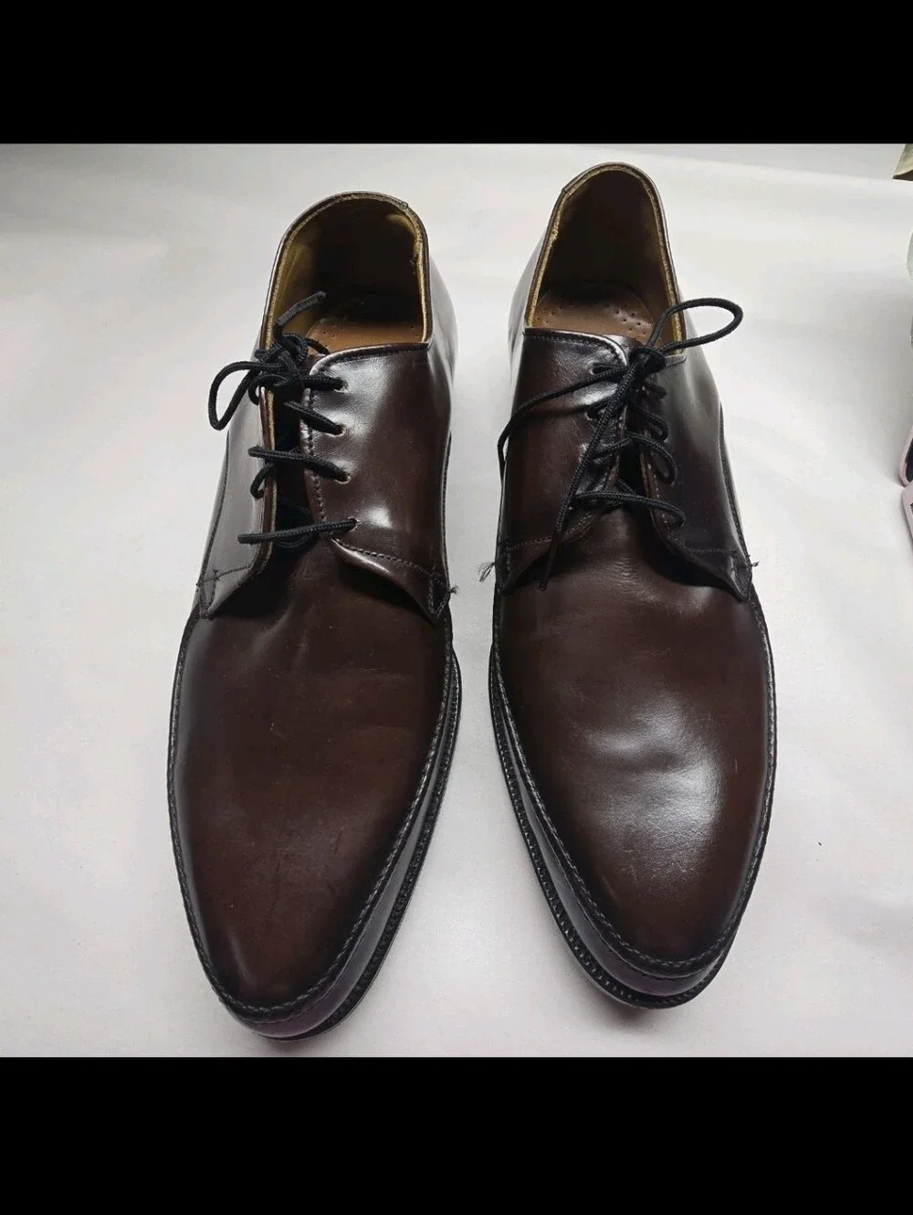 Dunham's Executives Balance Tread Brown Leather Dress Shoe Size 9 See Notes